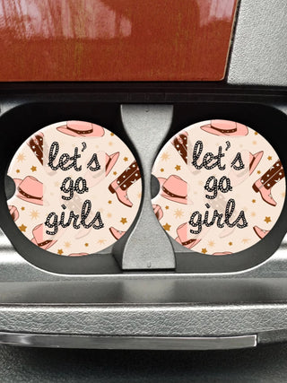 Sandstone Car Coaster Singles, Let's Go Girls