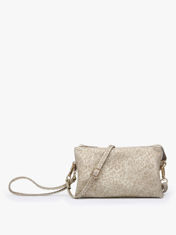 Riley Crossbody, Light Gold Cheetah