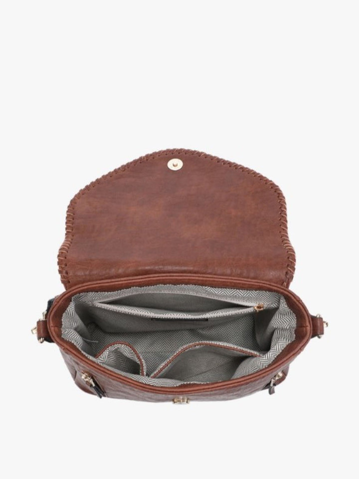 Lorelei Vegan Leather Crossbody Inside