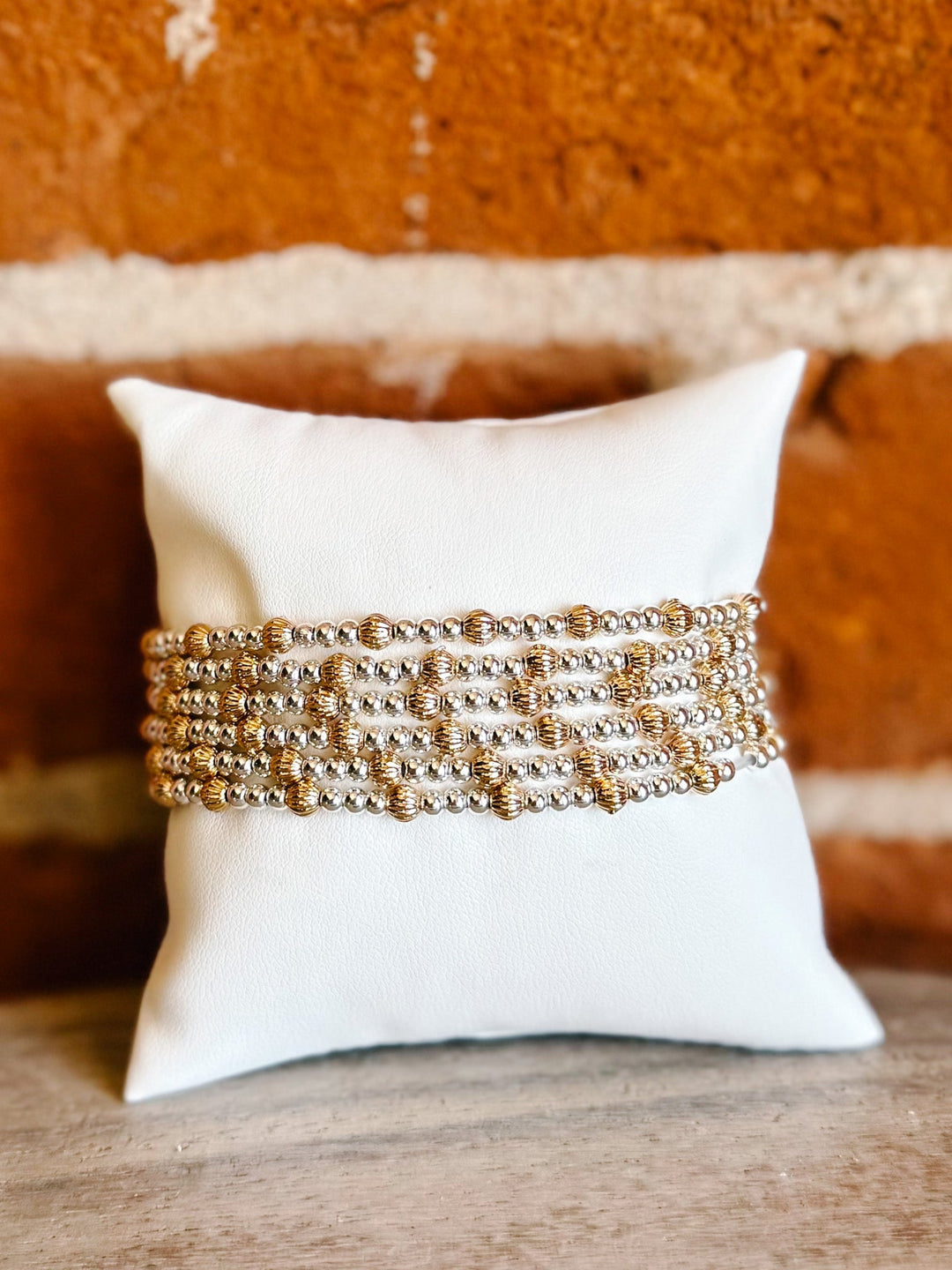 The Five Star Two-Tone Everyday Stack, Gold and Silver