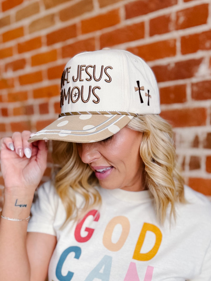Make Jesus Famous Embroidered Trucker Hat