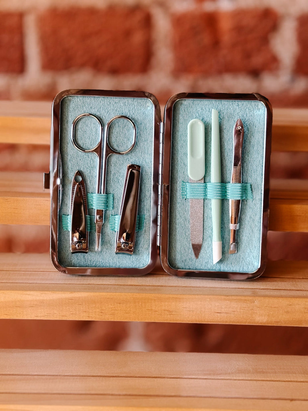 Manicure Set With Travel Case, Parisian Postcard
