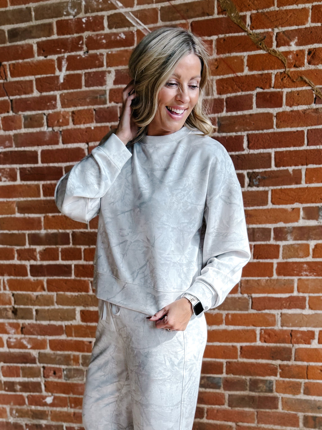 Martina Sweatshirt, Stone Tree Camo