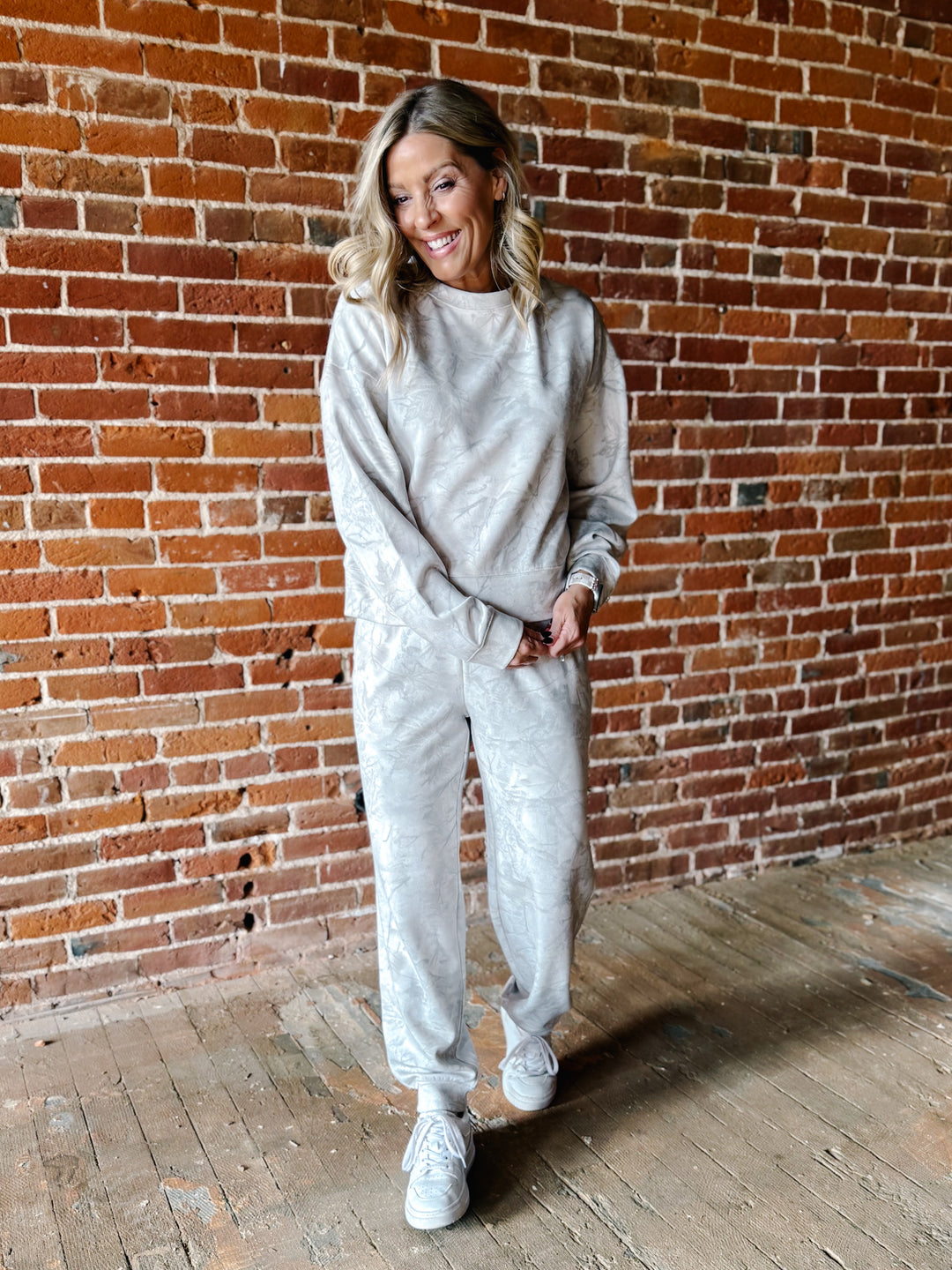 Martina Sweatshirt, Stone Tree Camo