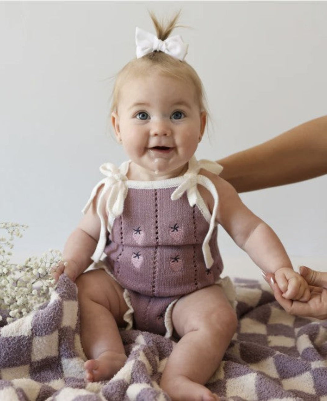 Forever French Baby Knit Romper, Matilda