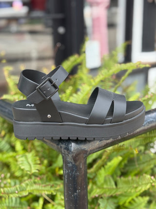 Maya Platform Sandals, Black