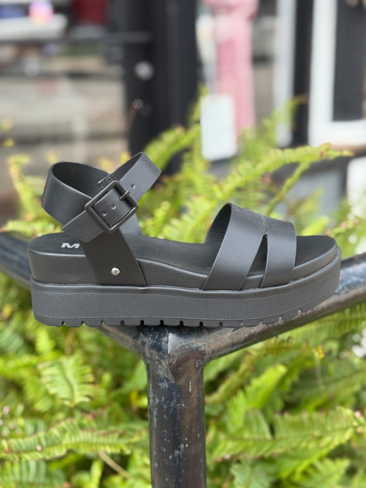 Maya Platform Sandals, Black