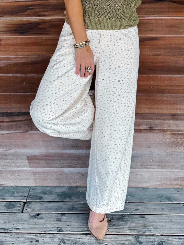 Meadow Mist Floral Barrel Jeans