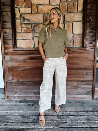 Meadow Mist Floral Barrel Jeans