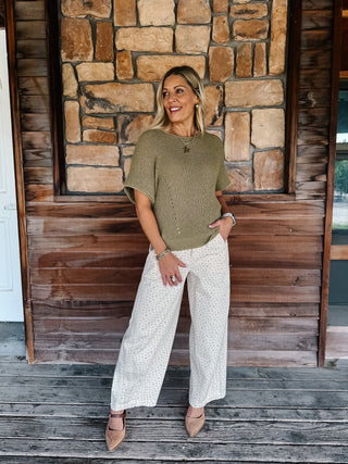 Meadow Mist Floral Barrel Jeans