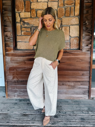 Meadow Mist Floral Barrel Jeans