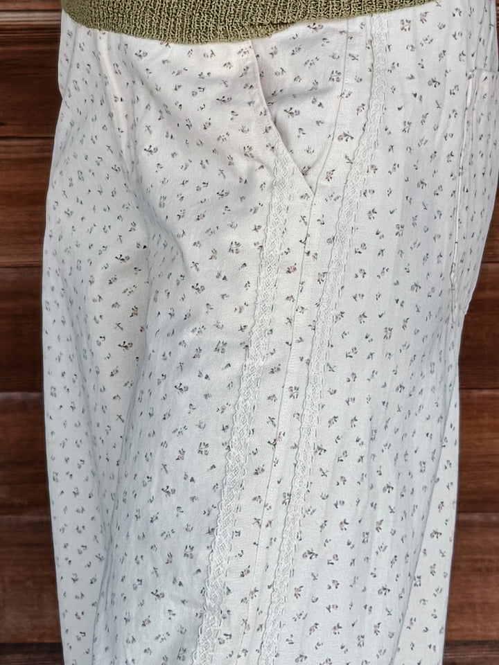 Meadow Mist Floral Barrel Jeans