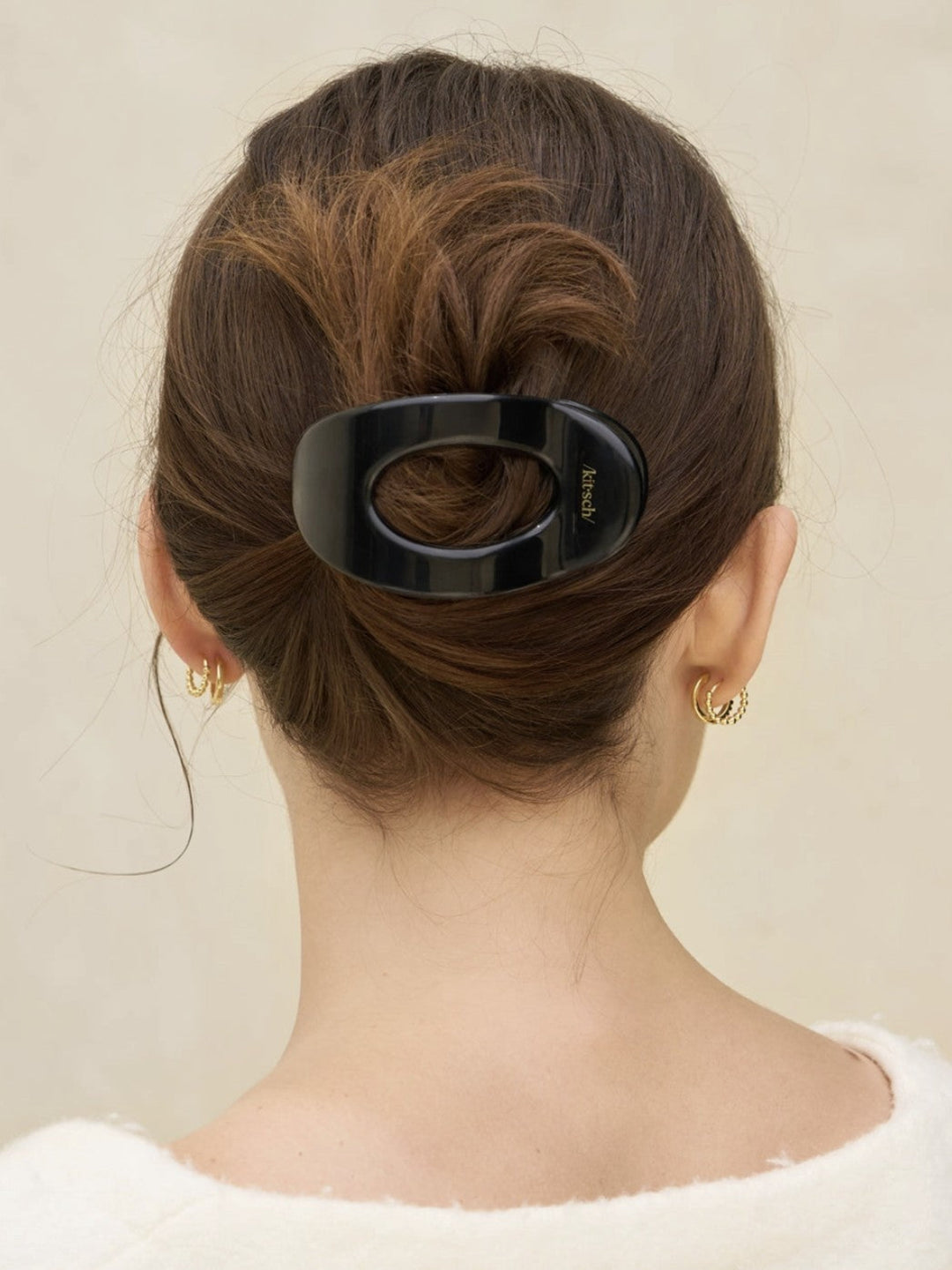 Medium Flat Cloud Clip, Black