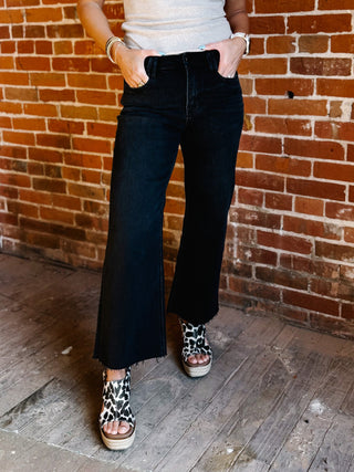 Midnight Muse High-Rise Wide Leg Jeans, Black