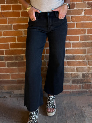 Midnight Muse High-Rise Wide Leg Jeans, Black