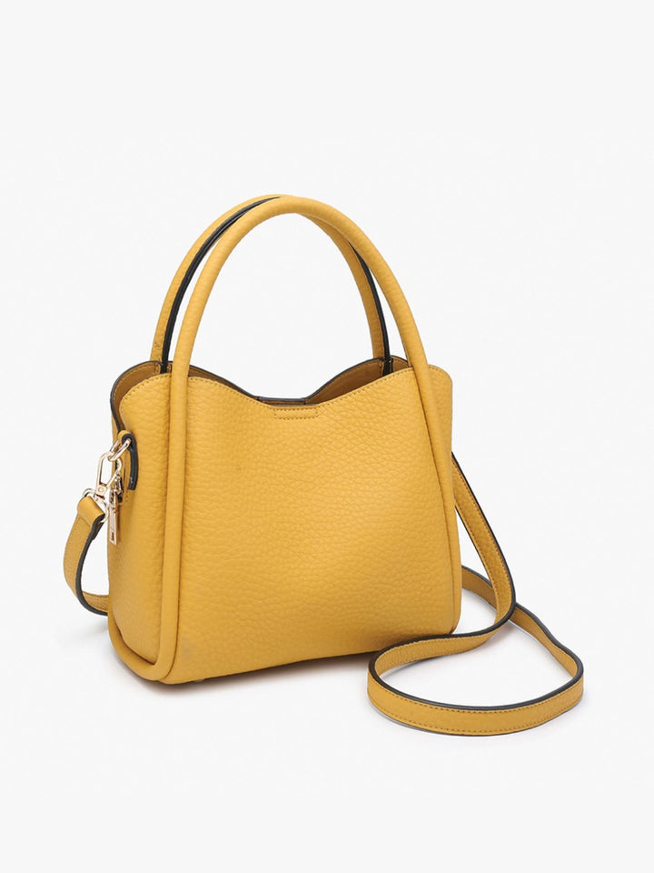 Ruby 3 Compartment Satchel, Mustard