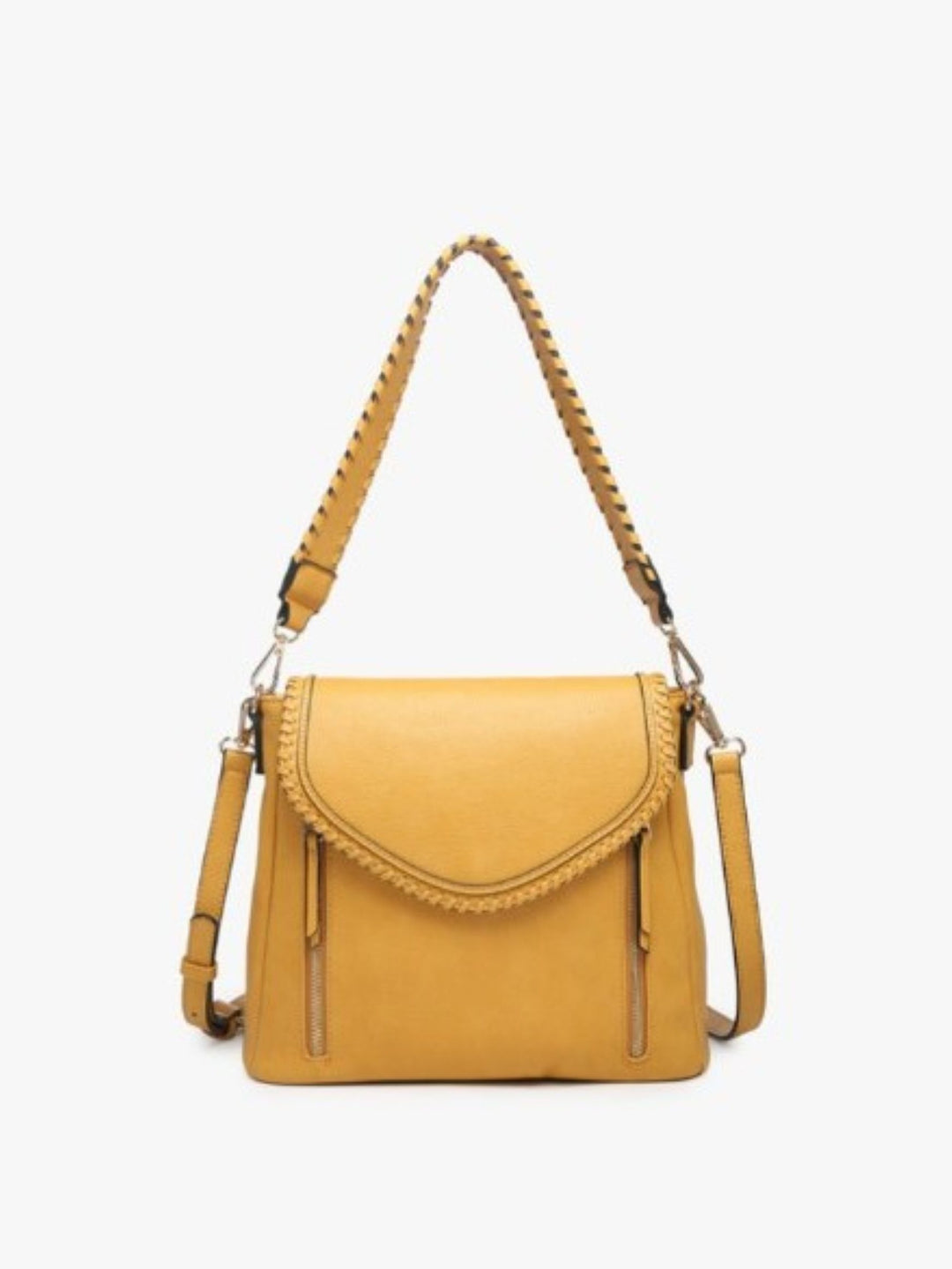 Lorelei Vegan Leather Crossbody, Mustard