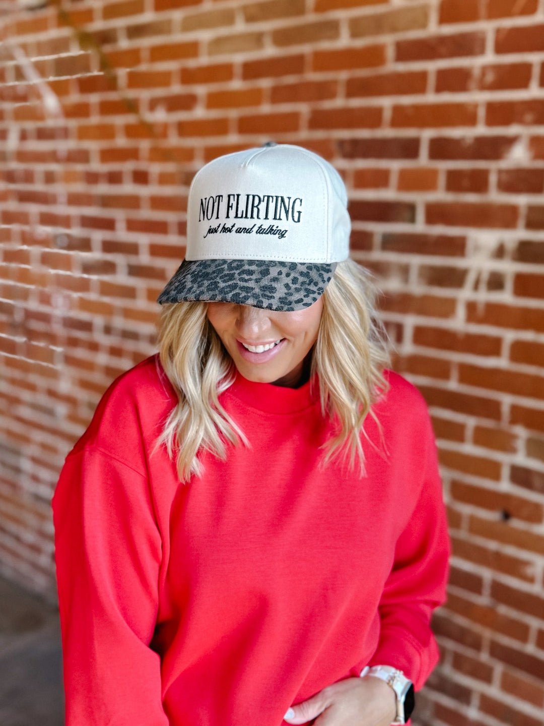 Not Flirting Just Hot, Animal Print/Natural