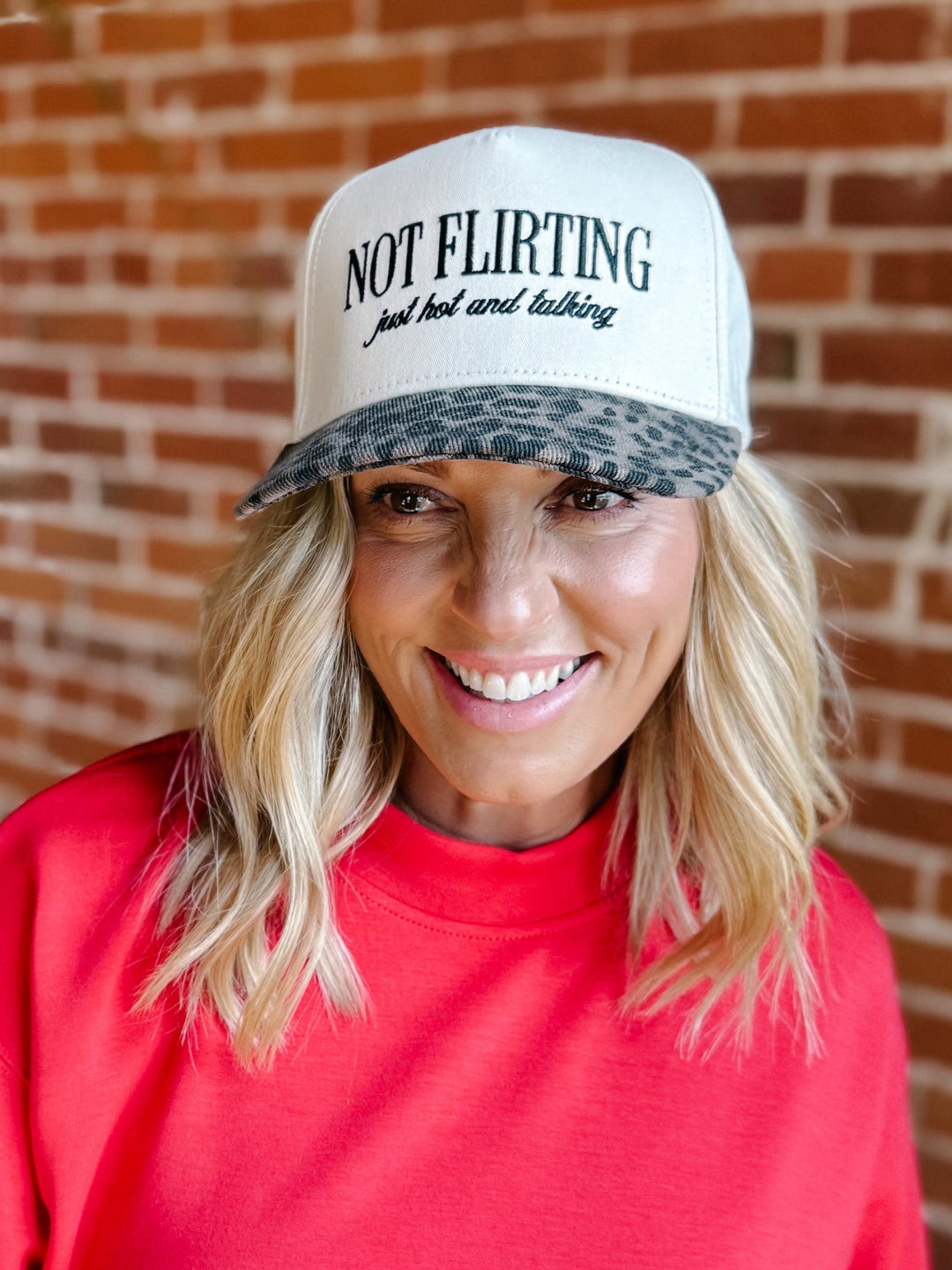 Not Flirting Just Hot, Animal Print/Natural