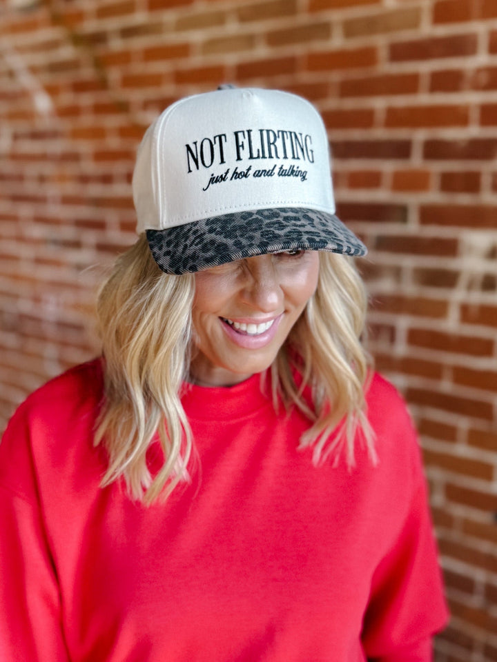 Not Flirting Just Hot, Animal Print/Natural