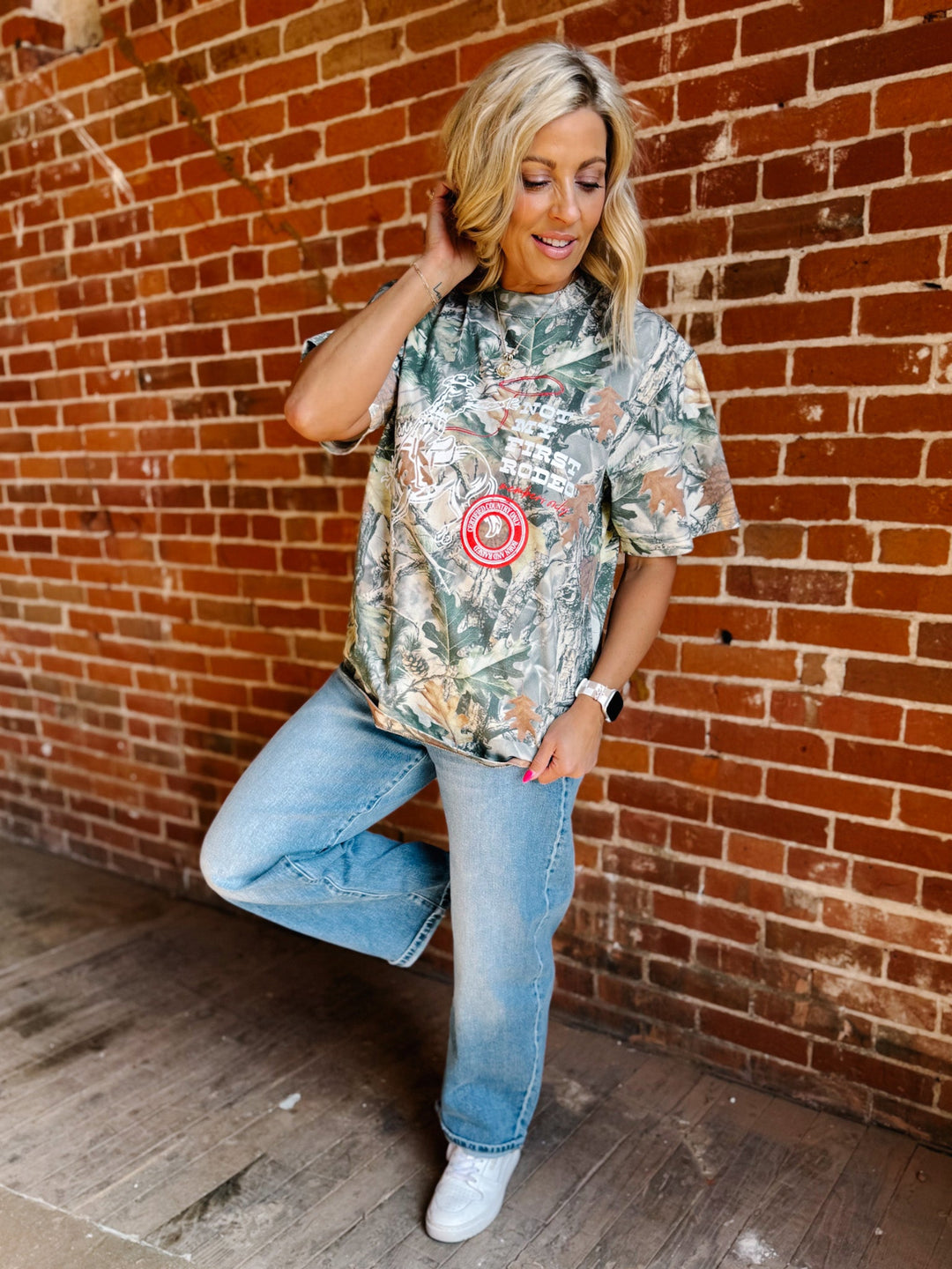 Not my 1st Rodeo Oversized Tee, Camo