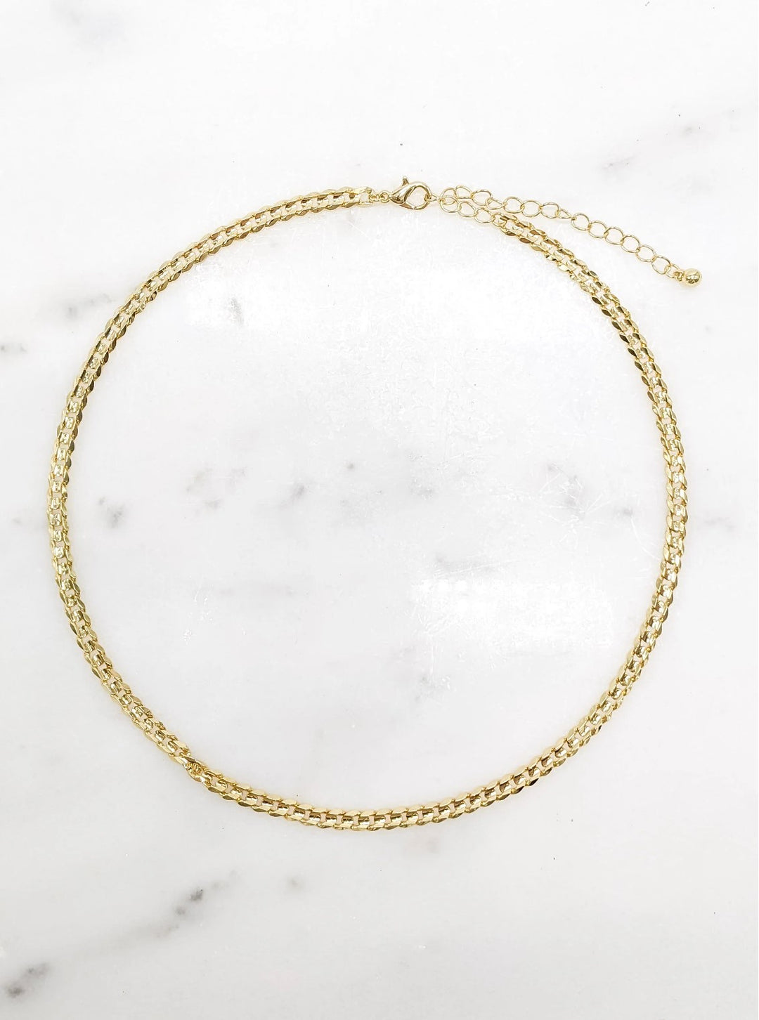 Nova Necklace, Satin Gold