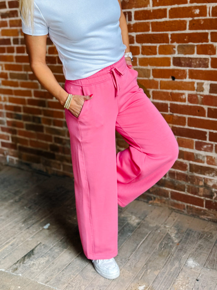 Off Duty Chic Cropped Pant, Brink Pink