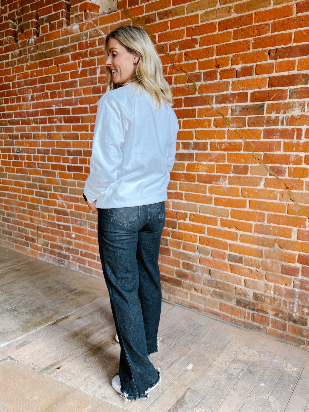 On Sundays We Tailgate Graphic Sweatshirt, Pigment Dyed White