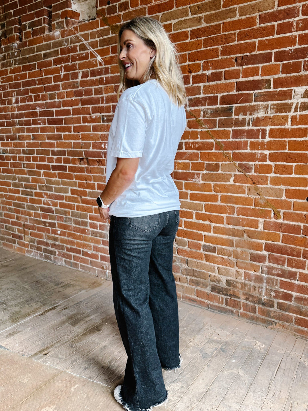 On Sundays We Tailgate Graphic Tee, Pigment Dyed White