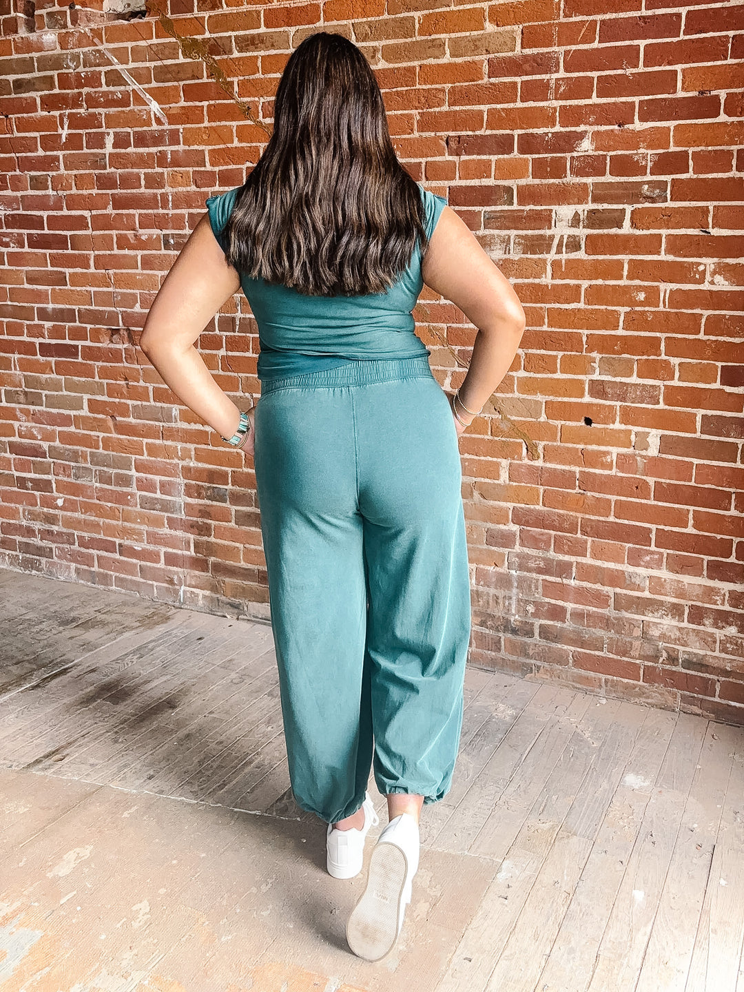 On the Move Mineral Wash Crop Top