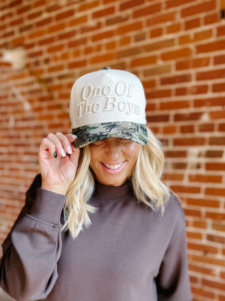 One of the Boys Embroidered Hat, Camo
