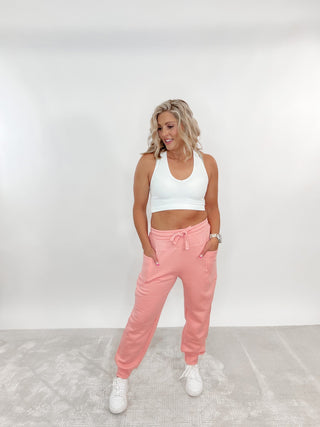 Outta My League Joggers, Blush
