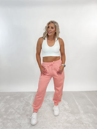 Outta My League Joggers, Blush