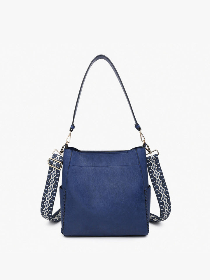 Penny Bucket Bag, Navy