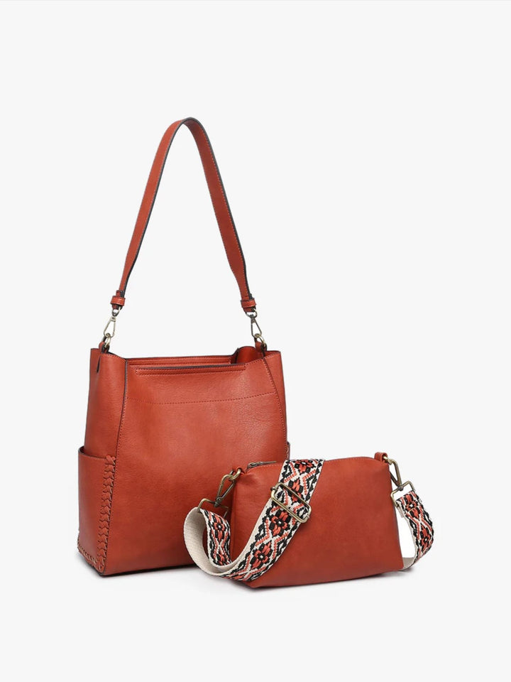 Penny Bucket Bag, Rust