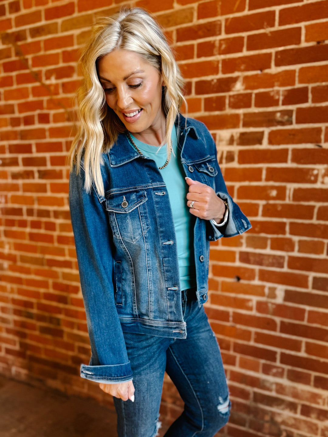 Perfect Day Denim Jacket, Dark Wash