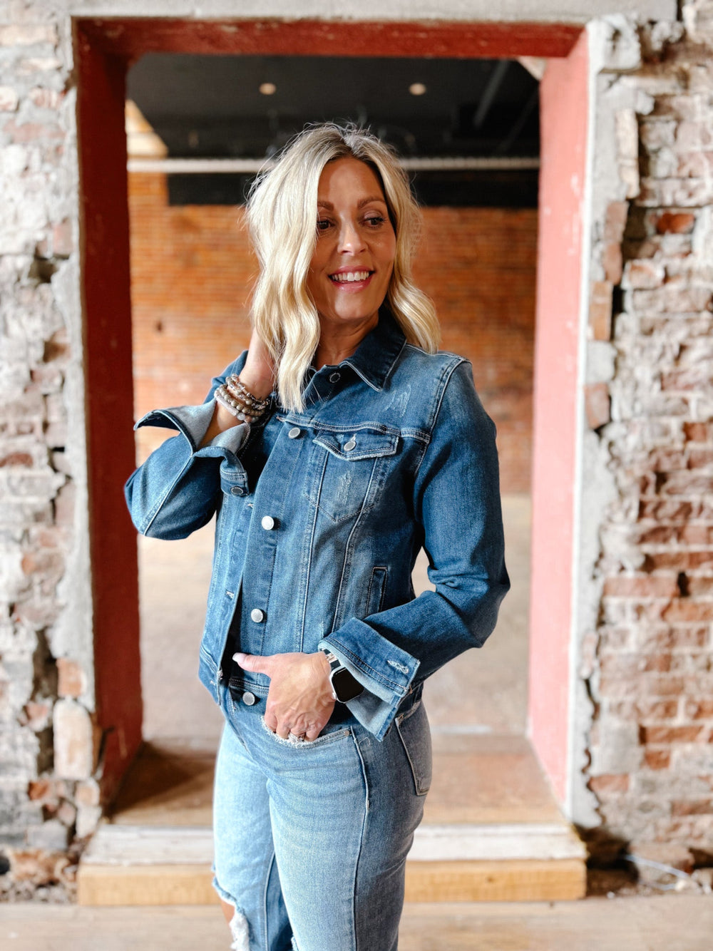 Perfect Day Denim Jacket, Dark Wash