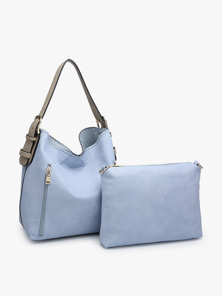 Alexa 2-in-1 Hobo Bag, Periwinkle