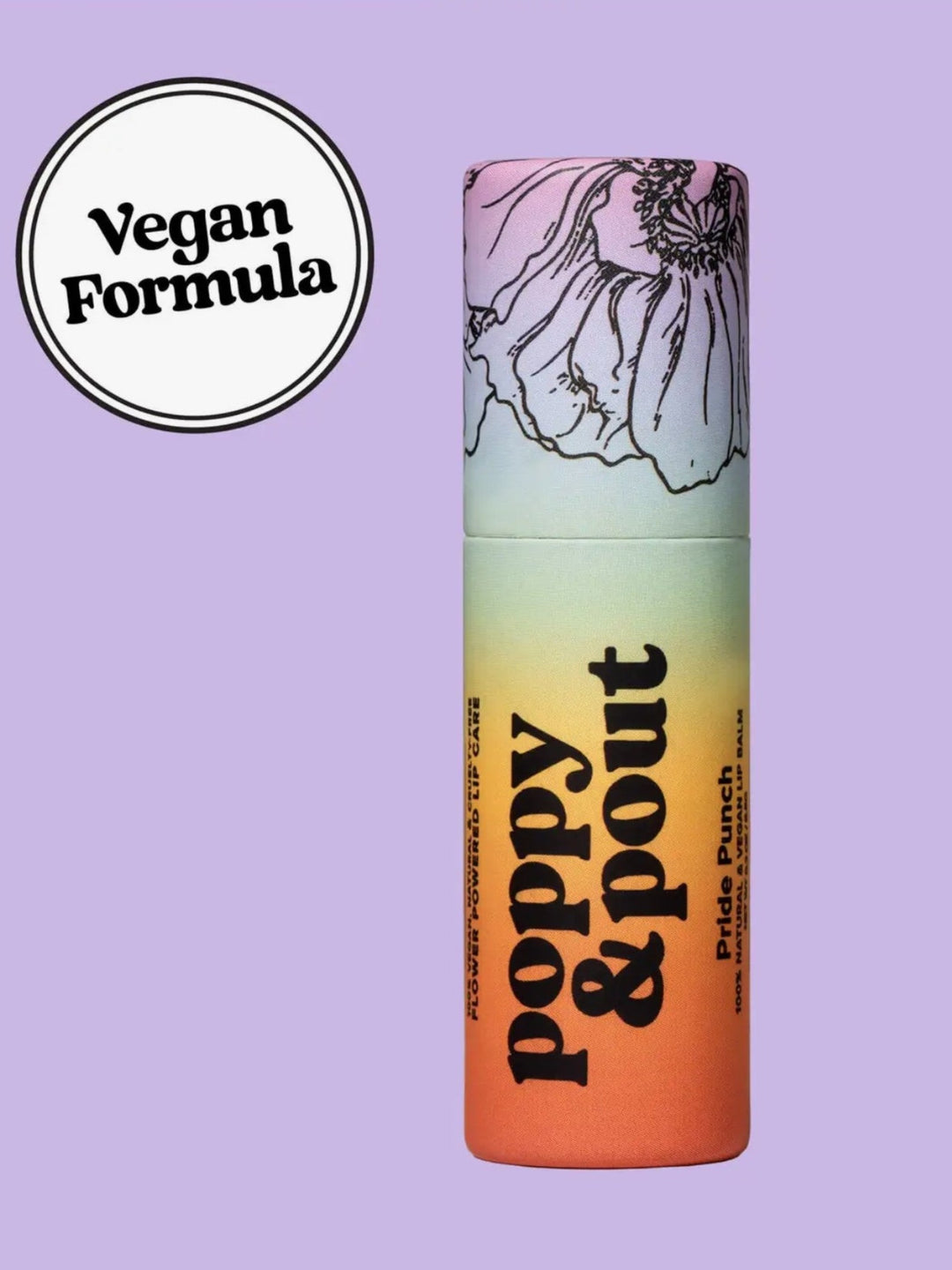 *Limited Edition* Poppy & Pout Lip Balm, "PRIDE" Pride Punch