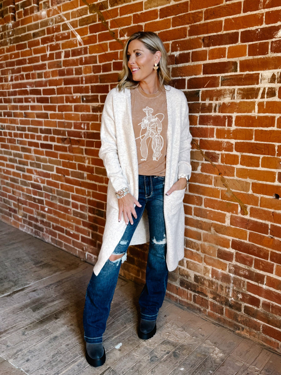 Quiet Confidence Cardigan, Oatmeal