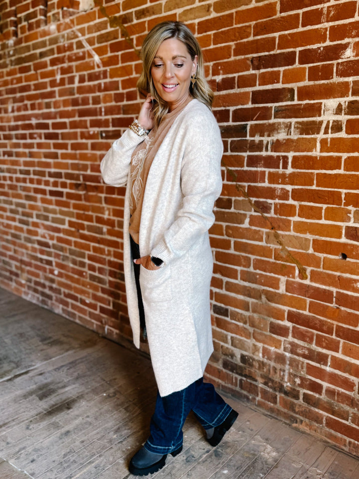 Quiet Confidence Cardigan, Oatmeal