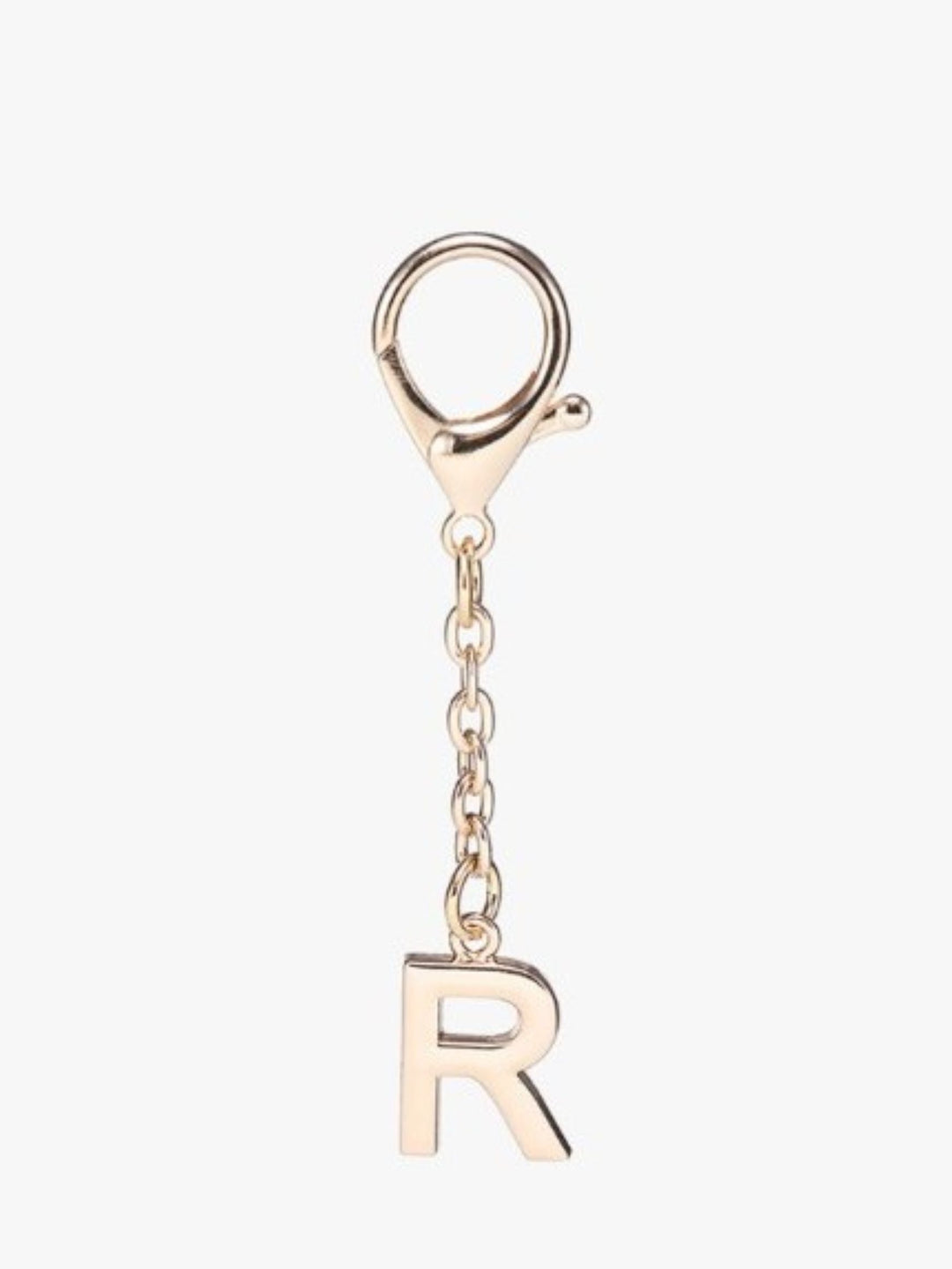 Gold Letter Bag Charms. R