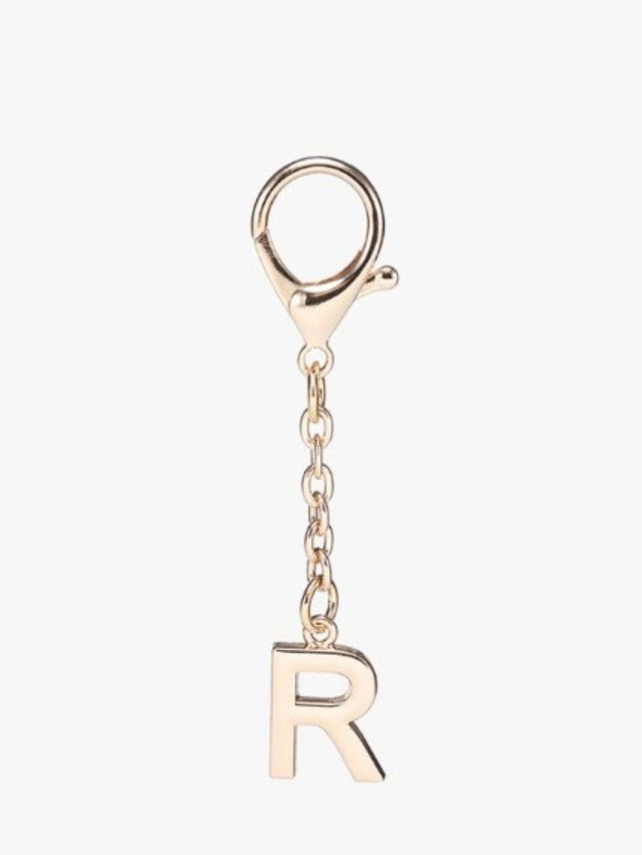 Gold Letter Bag Charms. R