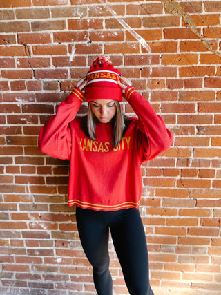 Red Zone Kansas City Pom Beanie