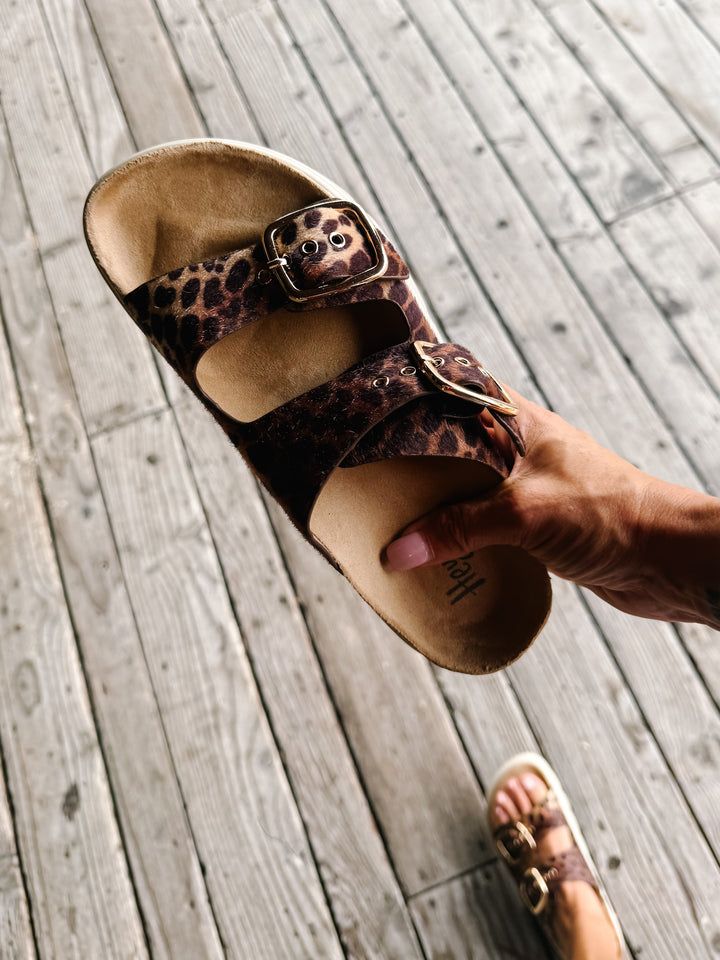 Rumor Has It Sandal, Leopard by Corky&