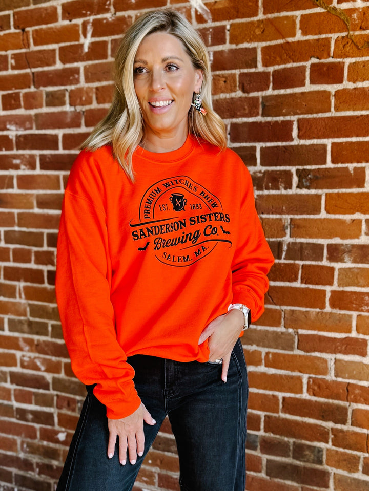 Sanderson Sisters Brewing Co Sweatshirt, Orange