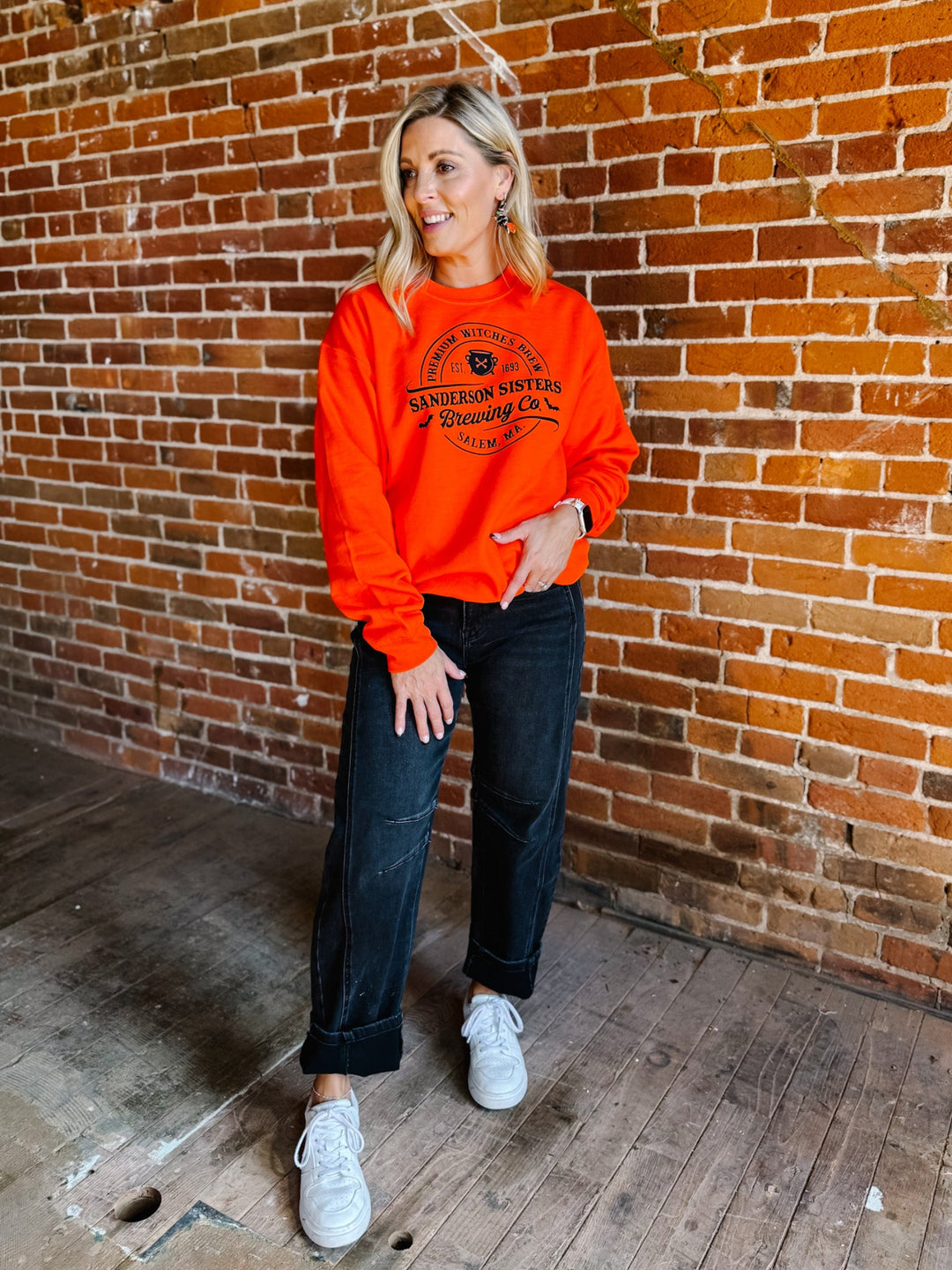 Sanderson Sisters Brewing Co Sweatshirt, Orange