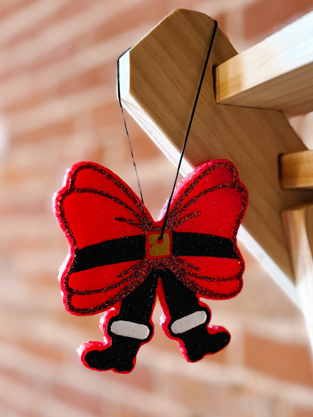 Santa Bow Car Freshie, Assorted Scents