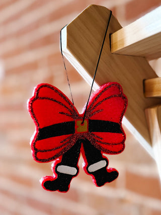 Santa Bow Car Freshie, Assorted Scents
