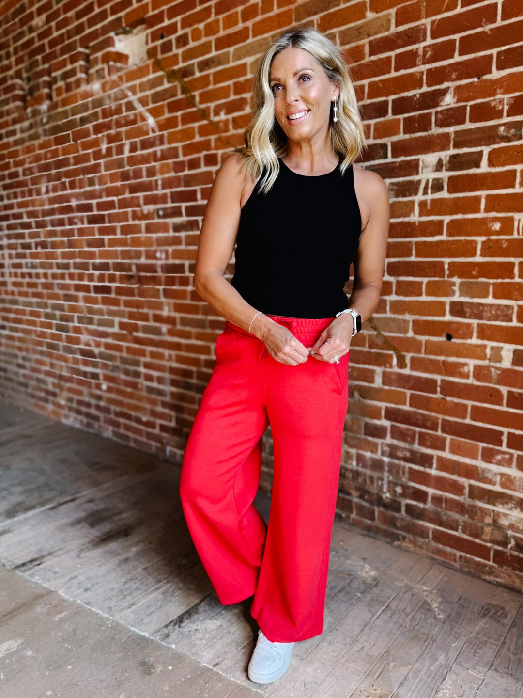 Say So Ribbed Cropped Tank with Bra Insert, Black